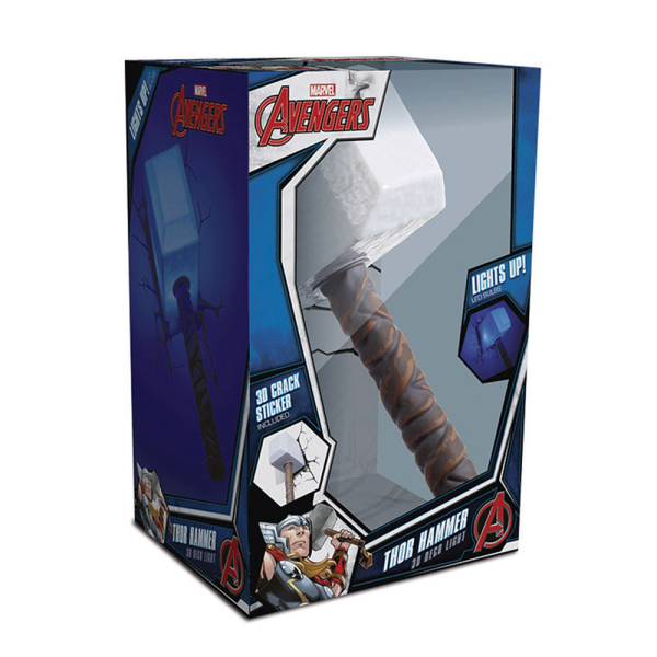 Διακοσμητικό Φωτιστικό Τοίχου LED The Source 3DL Marvel Thor Hammer 49464