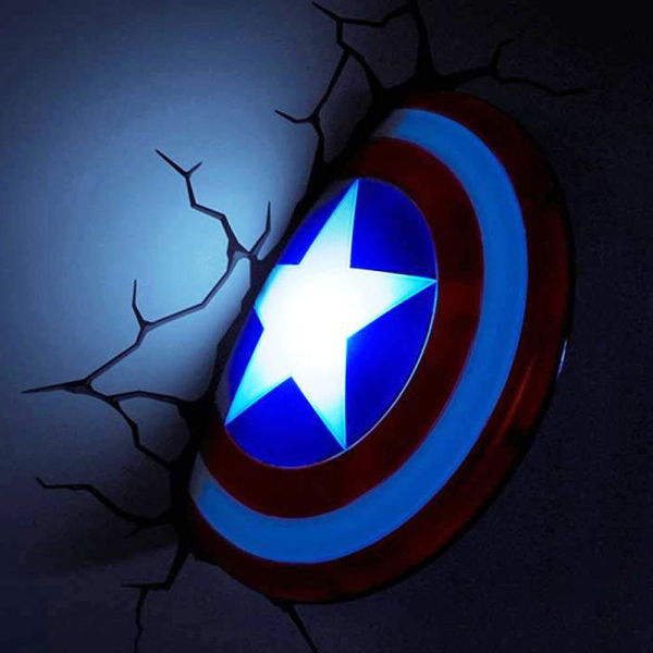 Διακοσμητικό Φωτιστικό Led The Source 3DL Marvel Captain America 49463