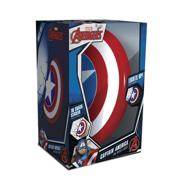 Διακοσμητικό Φωτιστικό Led The Source 3DL Marvel Captain America 49463