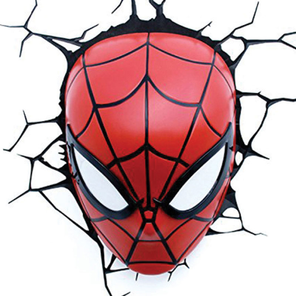 Διακοσμητικό Φωτιστικό Τοίχου LED The Source 3DL Marvel Spiderman Face 49466