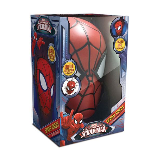 Διακοσμητικό Φωτιστικό Τοίχου LED The Source 3DL Marvel Spiderman Face 49466
