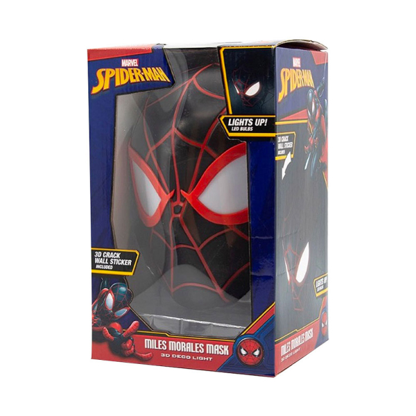 Διακοσμητικό Φωτιστικό Led The Source 3DL Marvel Spiderman Miles Morales Face 89759