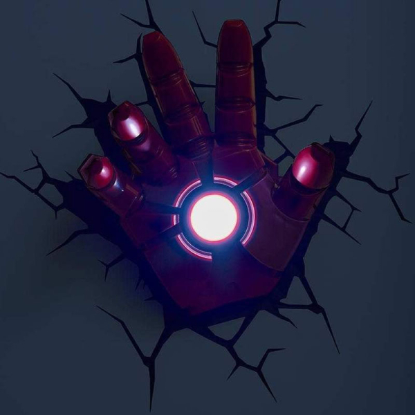 Διακοσμητικό Φωτιστικό Τοίχου LED The Source 3DL Marvel Iron Man Hand 75195