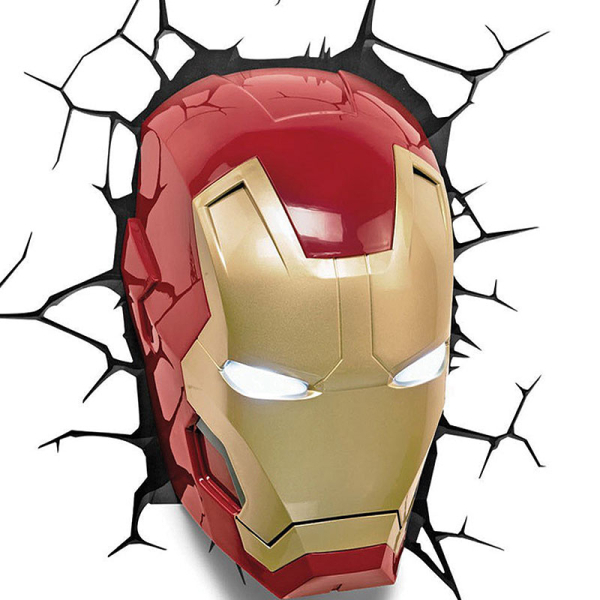Διακοσμητικό Φωτιστικό Τοίχου LED The Source 3DL Marvel Iron Man 49465