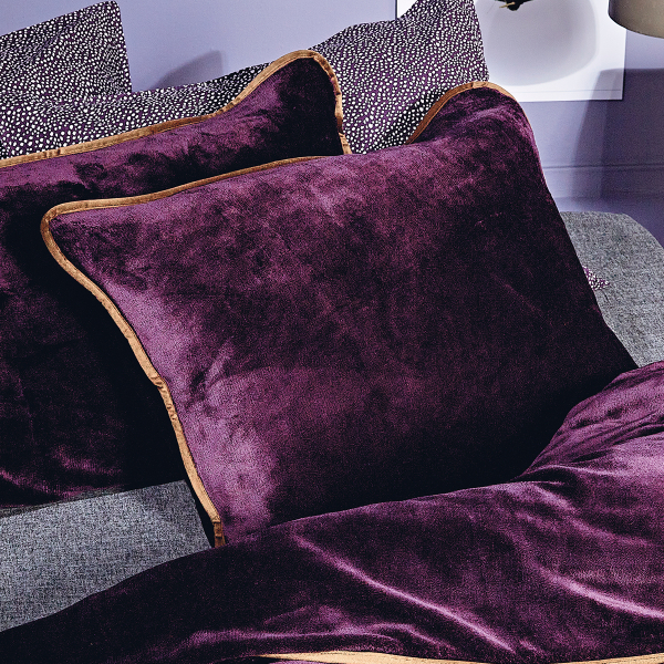 Βελουτέ Διακοσμητική Μαξιλαροθήκη (50x70) Kentia Stylish Ivanna 42 Purple