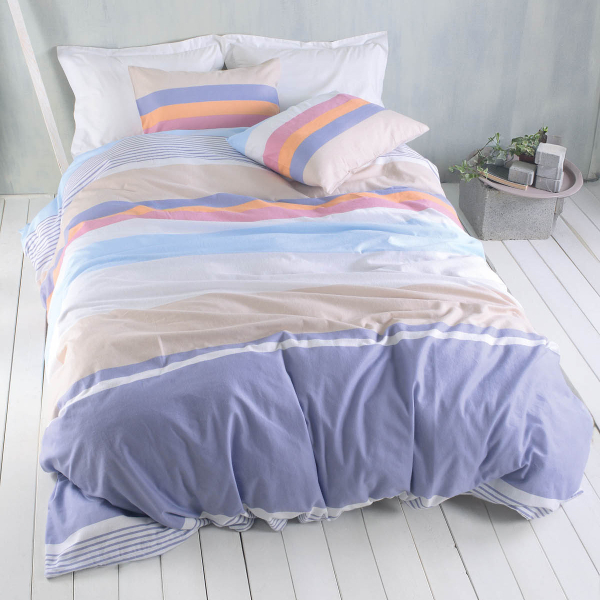 Φανελένια Σεντόνια Μονά (Σετ) Rythmos Flannel Jesse Blue