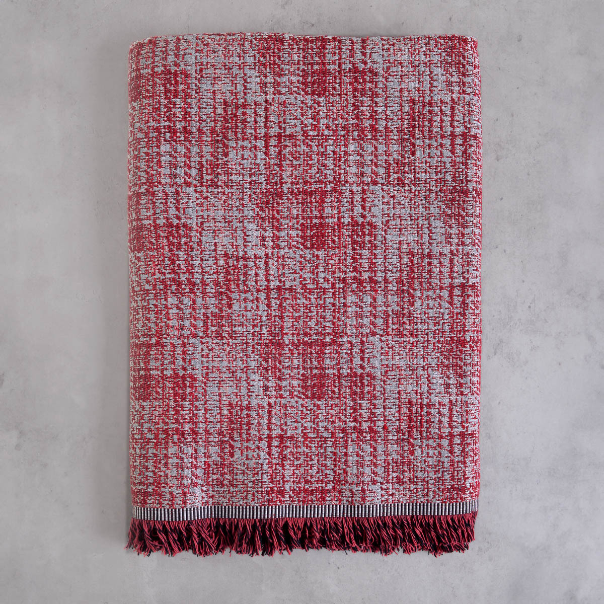 Ριχτάρι Πολυθρόνας (160X180) Rythmos Cailin Red Home Λευκά Είδη Σαλονιού Ριχτάρια Καναπέ Spitishop