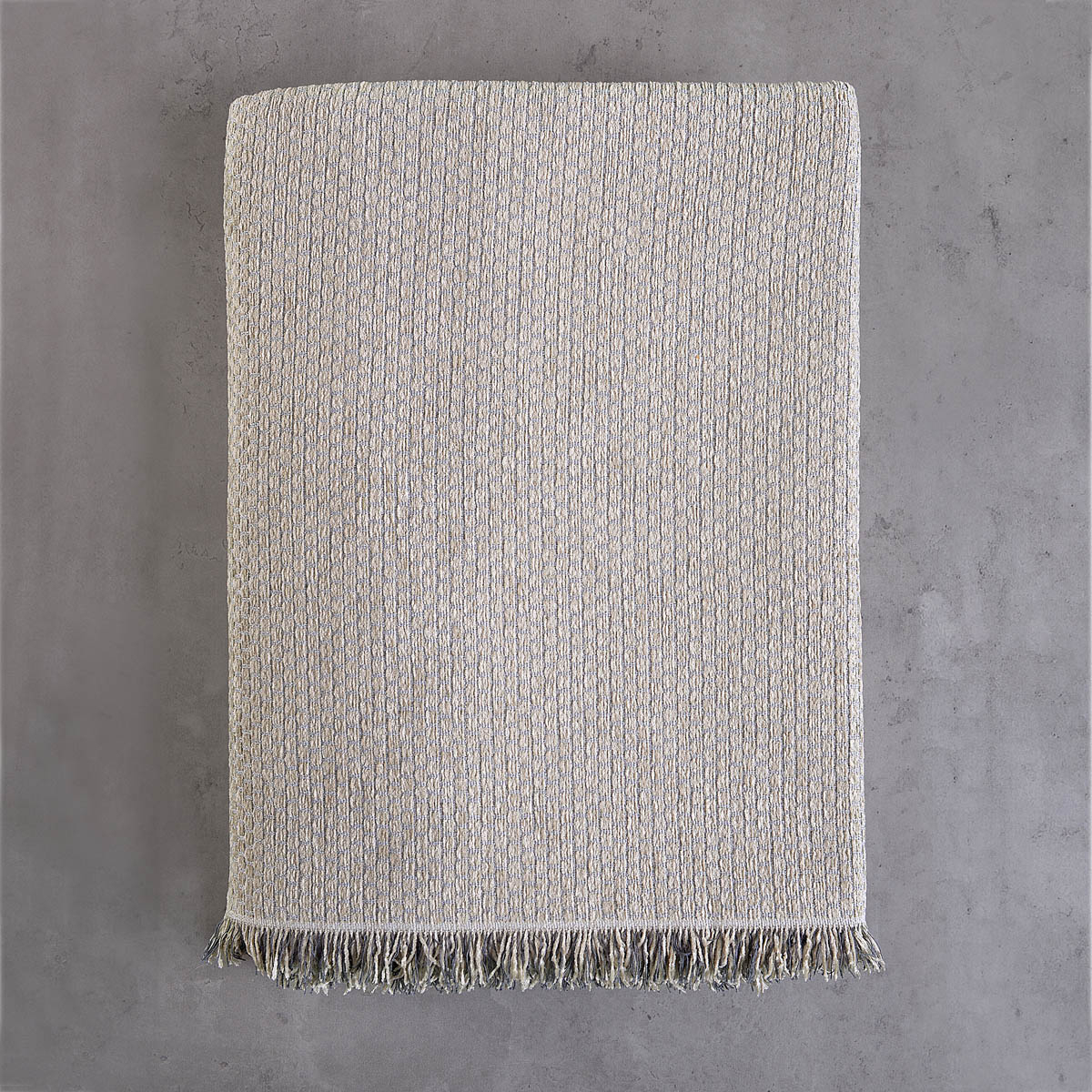 Ριχτάρι Καναπέ Διθέσιου (180X240) Rythmos Honey Light Grey Home Λευκά Είδη Σαλονιού Ριχτάρια Spitishop