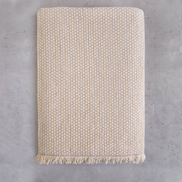 Ριχτάρι Καναπέ Διθέσιου (180x240) Rythmos Honey Ecru - Yellow