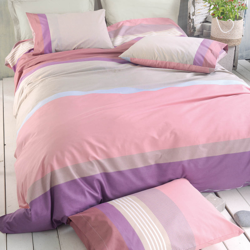 Παπλωματοθήκη Υπέρδιπλη (Σετ 225x250) Rythmos Next Savoy Pink
