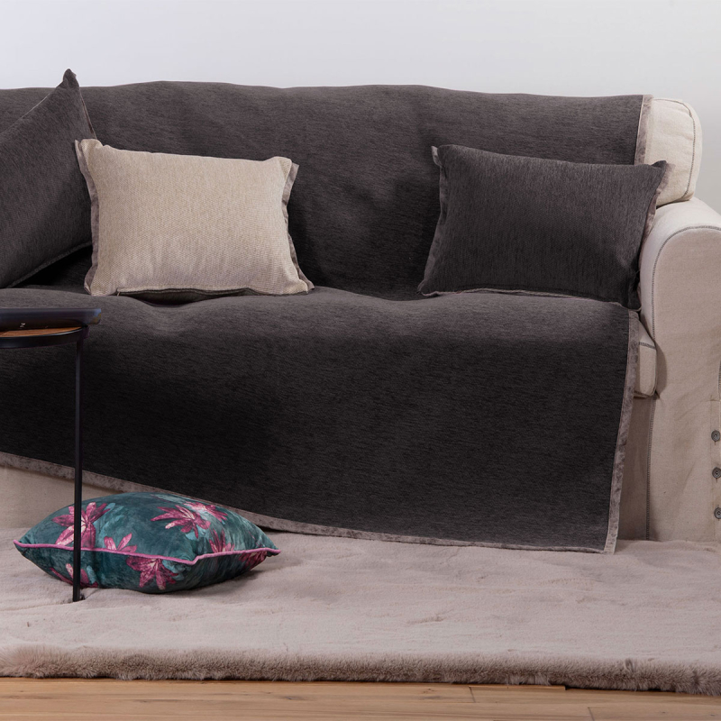 Ριχτάρι Καναπέ Τετραθέσιου 2 Όψεων (180x350) Nef-Nef Homeware Tanger New Graffite/Ecru