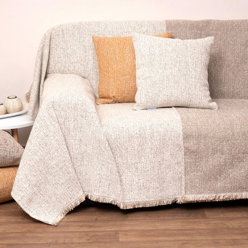 Ριχτάρι Πολυθρόνας 2 Όψεων (180x180) Anna Riska 1451 Ivory