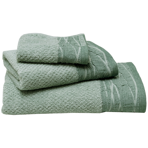 Πετσέτες Μπάνιου (Σετ 3τμχ) Anna Riska Nefeli Mint 600gsm