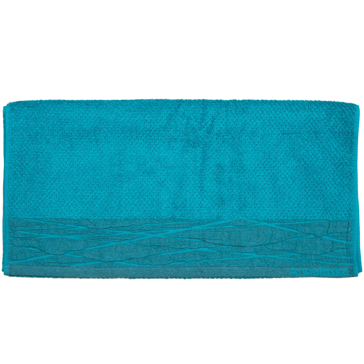 Πετσέτες Μπάνιου (Σετ 3Τμχ) Anna Riska Nefeli Lake Blue 600Gsm Home Λευκά Είδη Spitishop