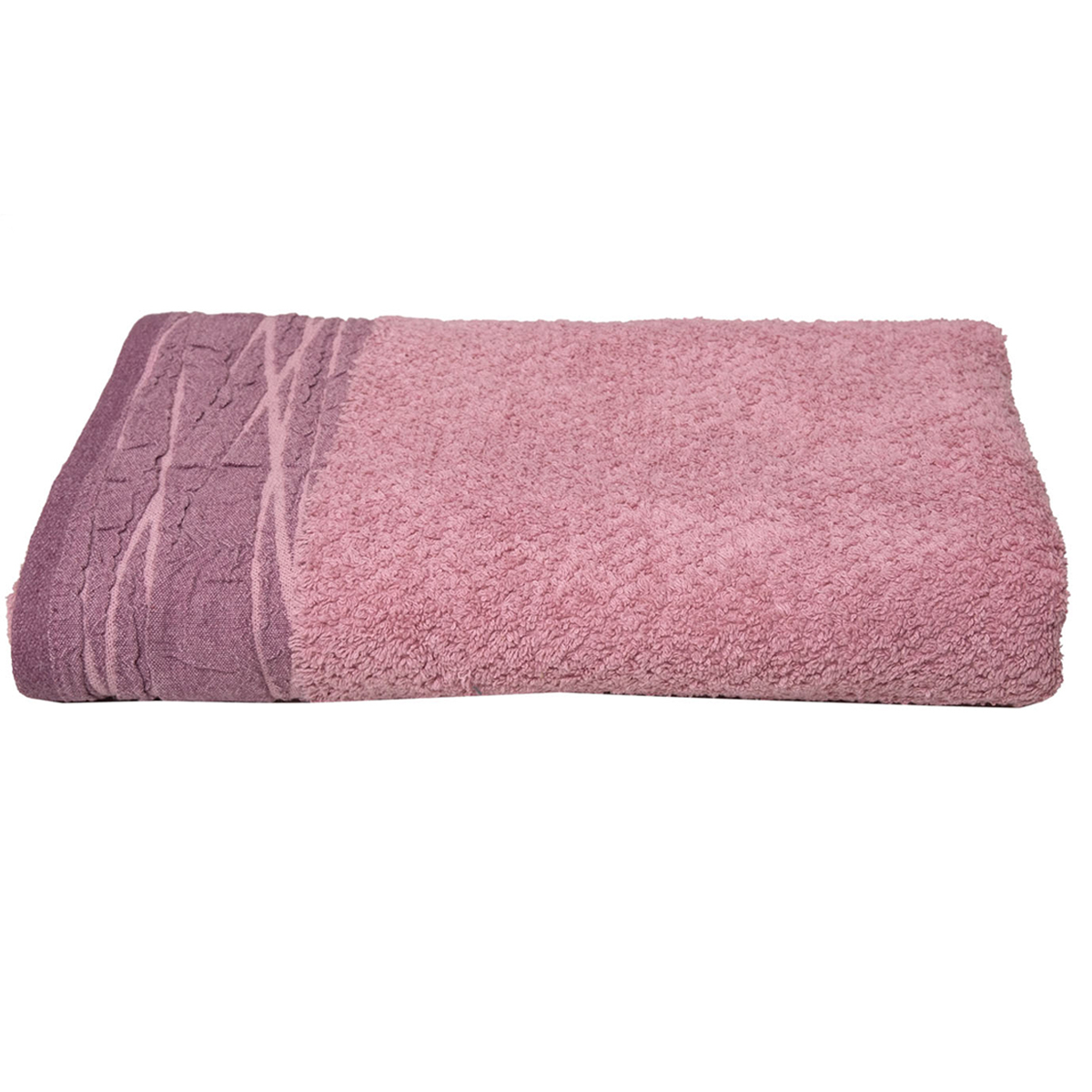 Πετσέτες Μπάνιου (Σετ 3Τμχ) Anna Riska Nefeli Lilac Pink 600Gsm Home Λευκά Είδη Spitishop