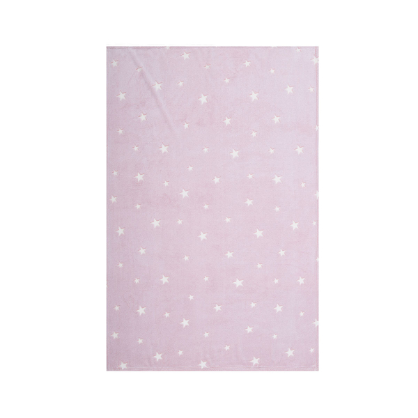 Φωσφοριζέ Κουβέρτα Fleece Κούνιας (110x150) Nef-Nef Bebe Interstellar Pink