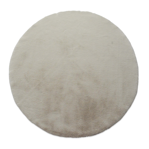 Στρογγυλό Χαλί Γούνινο (Φ160) New Plan Puffy FC3 Beige
