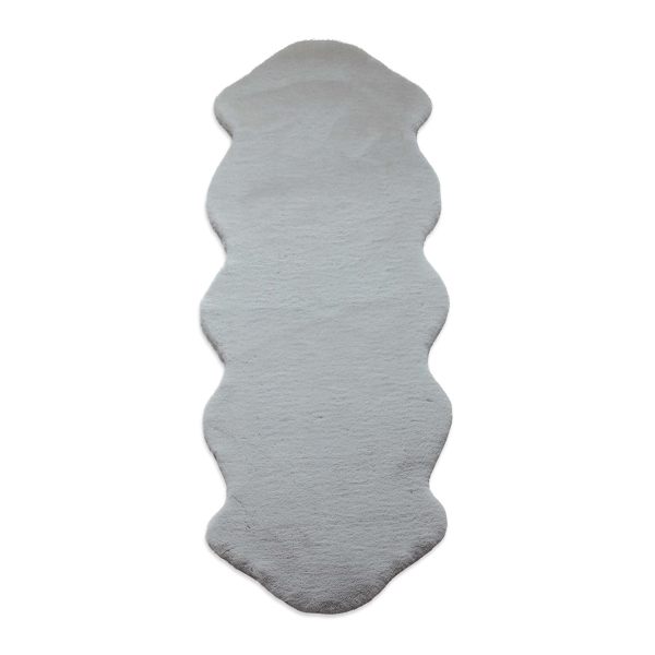 Γούνινο Χαλί Διαδρόμου (80x200) New Plan Puffy FC6 Light Grey