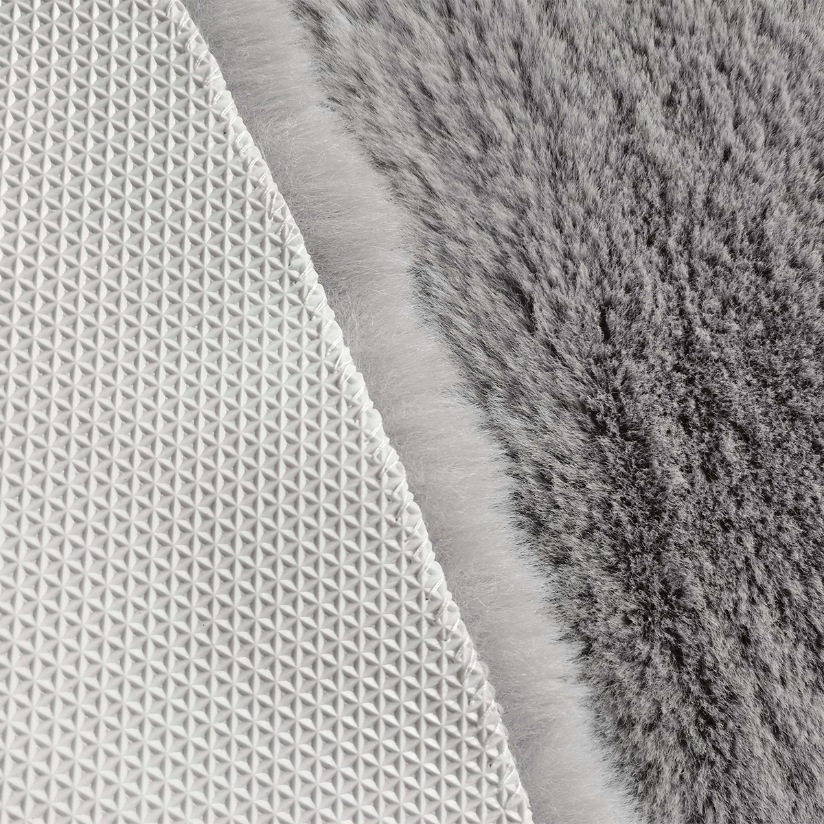 Χαλί Διαδρόμου Γούνινο (80X200) New Plan Puffy Fc6 Light Grey Home Χαλιά Διάδρομοι Spitishop