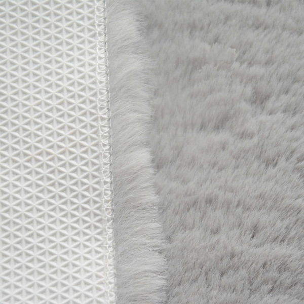 Γούνινο Χαλί Διαδρόμου (80x150) New Plan Puffy FC6 Light Grey