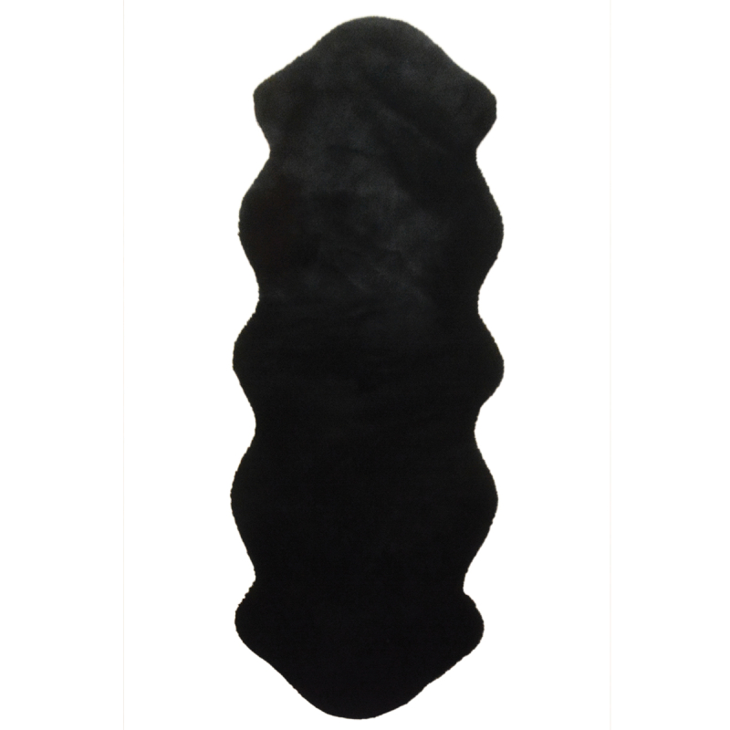 Χαλί Διαδρόμου Γούνινο (80x200) New Plan Puffy FC9 Black