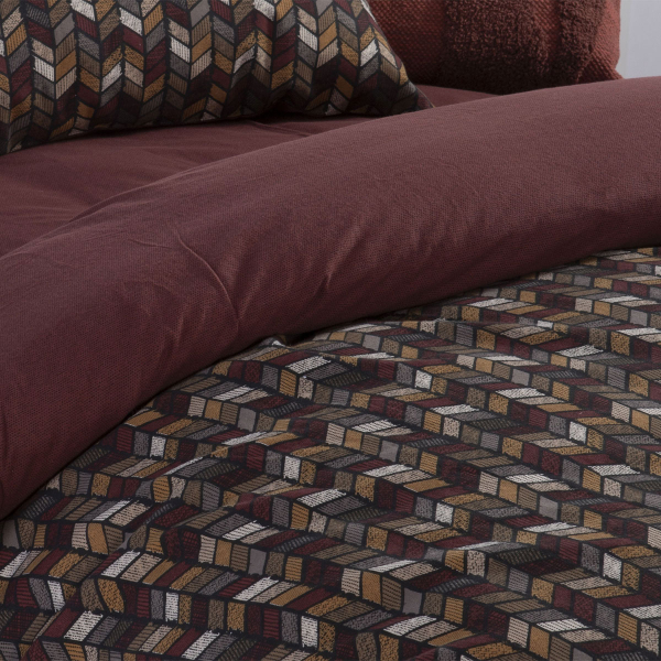 Φανελένια Σεντόνια Μονά (Σετ) Nef-Nef Homeware Flannel Stream Bordo