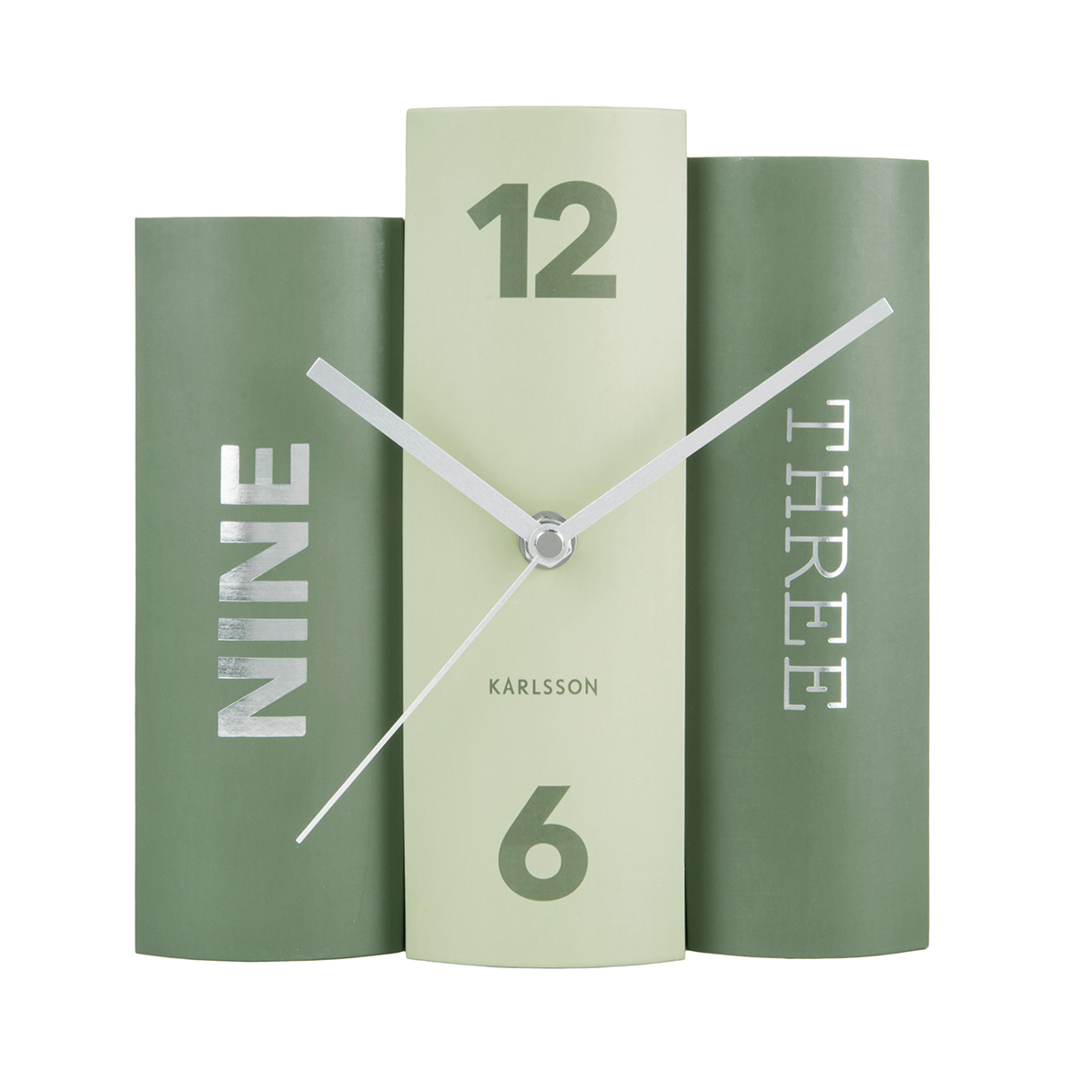 Ρολόι Επιτραπέζιο (20x15) Karlsson Table Clock Book Green φωτογραφία