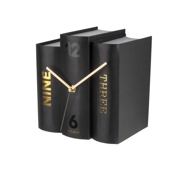 Ρολόι Επιτραπέζιο (20x15) Karlsson Table Clock Book Black