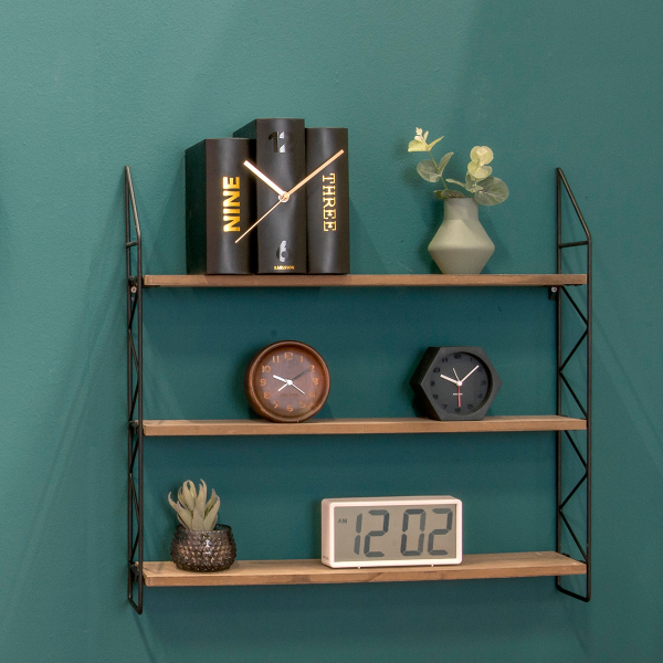 Ρολόι Επιτραπέζιο (20x15) Karlsson Table Clock Book Black