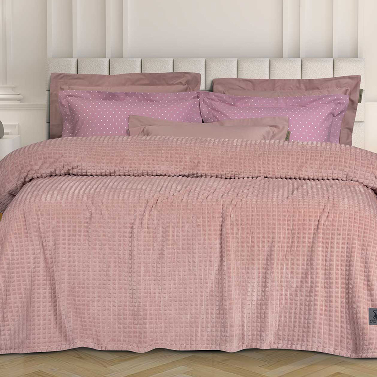 Κουβέρτα Fleece Μονή (160×220) Greenwich Polo Club Essential 3449 Pink