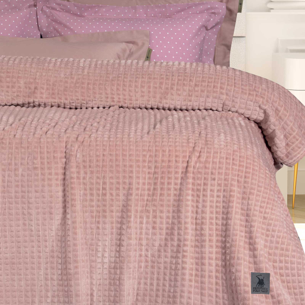 Κουβέρτα Fleece Μονή (160x220) Greenwich Polo Club Essential 3449 Pink