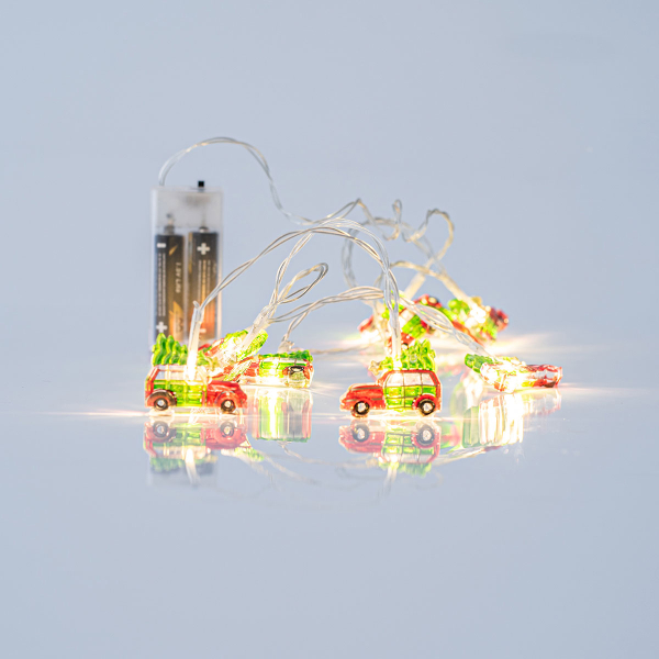 Χριστουγεννιάτικη Διακοσμητική Γιρλάντα Μπαταρίας Με 10 Led Φωτάκια Eurolamp 600-11232