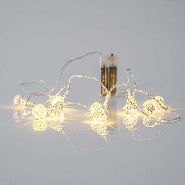 Διακοσμητική Γιρλάντα Μπαταρίας Με 10 Led Φωτάκια Eurolamp 600-11235