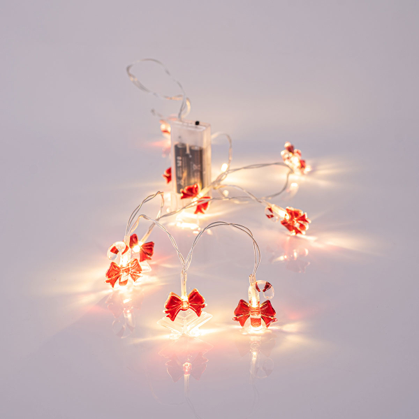 Χριστουγεννιάτικη Διακοσμητική Γιρλάντα Μπαταρίας Με 10 Led Φωτάκια Eurolamp 600-11237