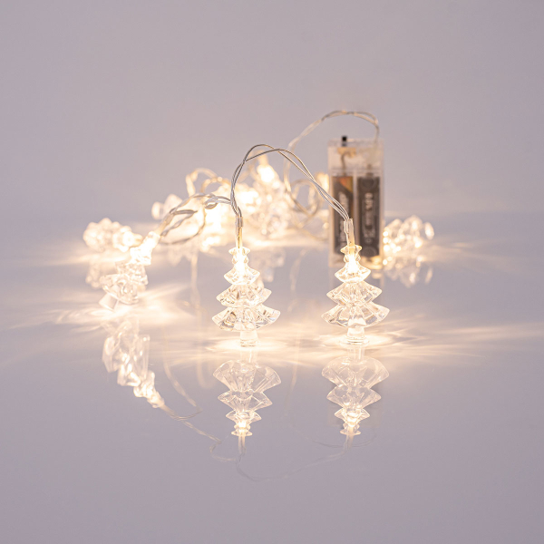 Χριστουγεννιάτικη Διακοσμητική Γιρλάντα Μπαταρίας Με 10 Led Φωτάκια Eurolamp 600-11238