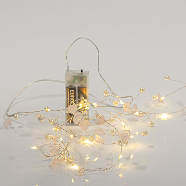 Διακοσμητική Γιρλάντα Μπαταρίας Με 20 Mini Led Φωτάκια Eurolamp 600-11479
