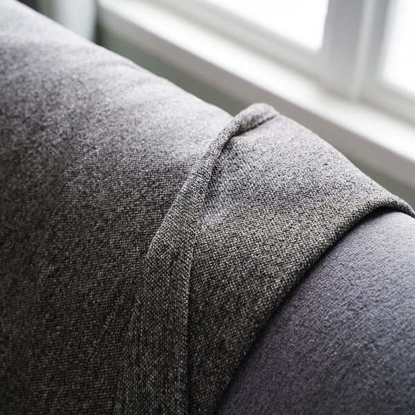 Ριχτάρι Πολυθρόνας (180x180) Gofis Home Storm Oil Black 362/14