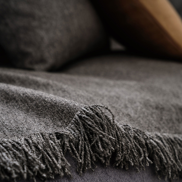 Ριχτάρι Πολυθρόνας (180x180) Gofis Home Storm Oil Black 362/14