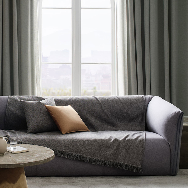 Ριχτάρι Τριθέσιου Καναπέ (180x310) Gofis Home Storm Oil Black 362/14