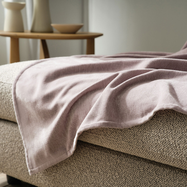 Ριχτάρι Καναπέ Διθέσιου Βελουτέ (180x250) Gofis Home Luna Grey Mauve 427/19