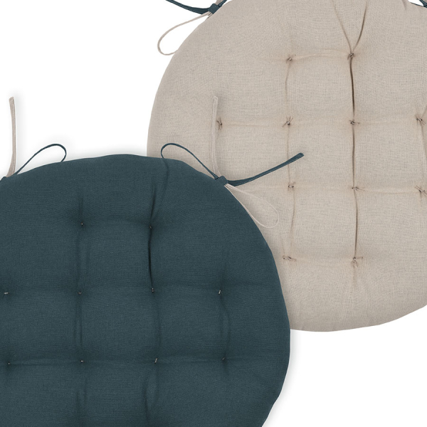 Μαξιλάρι Καρέκλας 2 Όψεων (Φ38) S-F Duo Cobalt/Lin CU1490331GAL-R