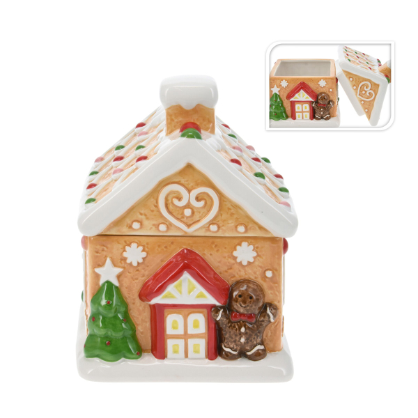 Χριστουγεννιάτικη Μπισκοτιέρα (18.6x16.5x21.6) K-M Cookie House AZD502710