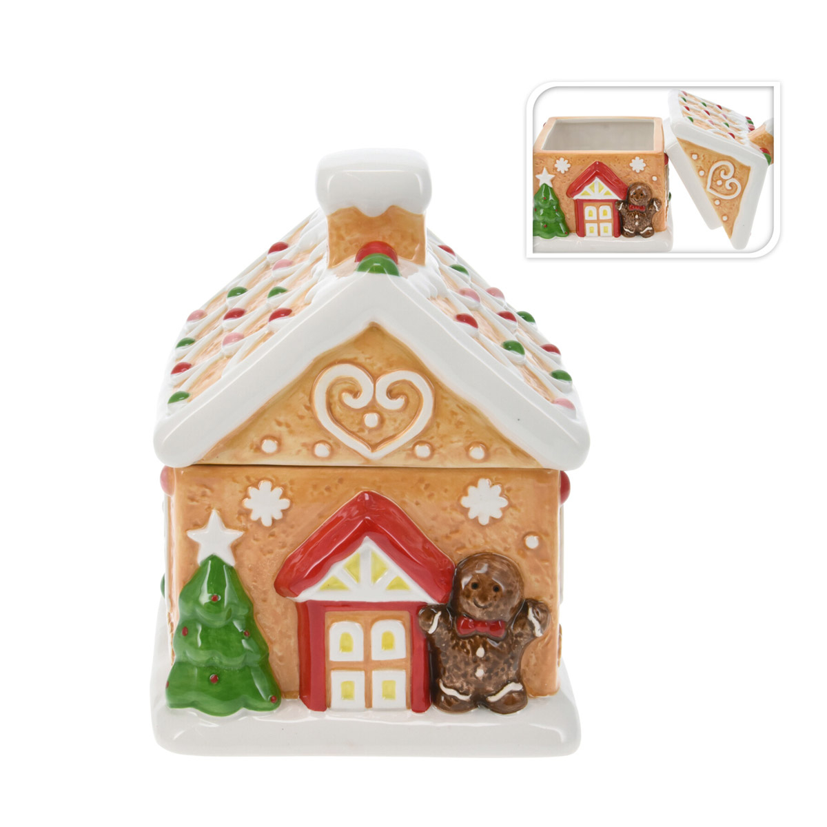 Χριστουγεννιάτικη Μπισκοτιέρα (18.6×16.5×21.6) K-M Cookie House AZD502710