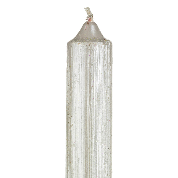 Κεριά Για Κηροπήγιο 25εκ. (Σετ 4τμχ) A-S Glitter Tap White 129849BL