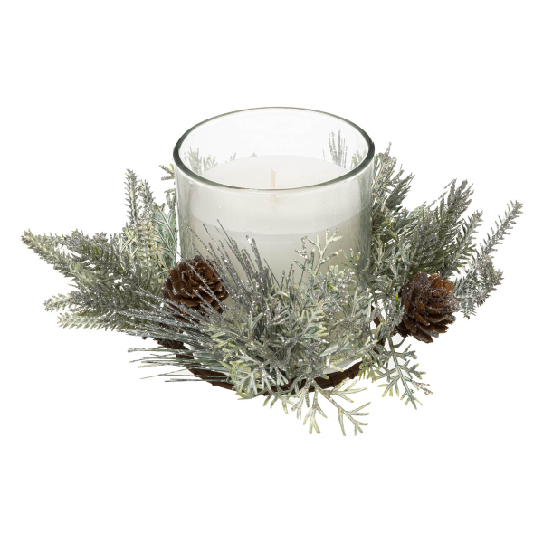 Χριστουγεννιάτικο Αρωματικό Κερί 210gr A-S White 176004
