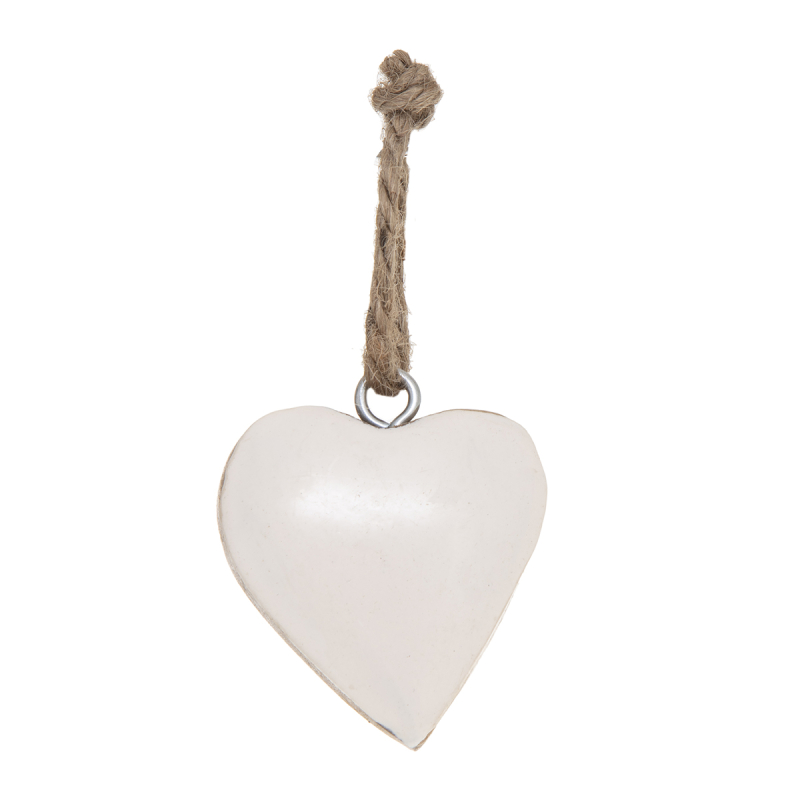 Στολίδι Χριστουγεννιάτικο (6εκ.) A-S Heart White 162940N