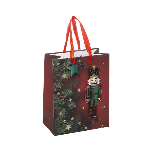 Χριστουγεννιάτικη Τσάντα Δώρου Χάρτινη (18x10x23) A-S Nutcracker Small 176882
