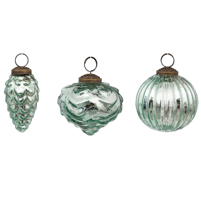 Χριστουγεννιάτικες Μπάλες (Σετ 3τμχ) A-S Shapes Green 192361