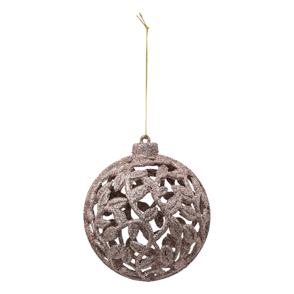 Στολίδι Χριστουγεννιάτικο (Φ10) A-S Leaves Pink 191966