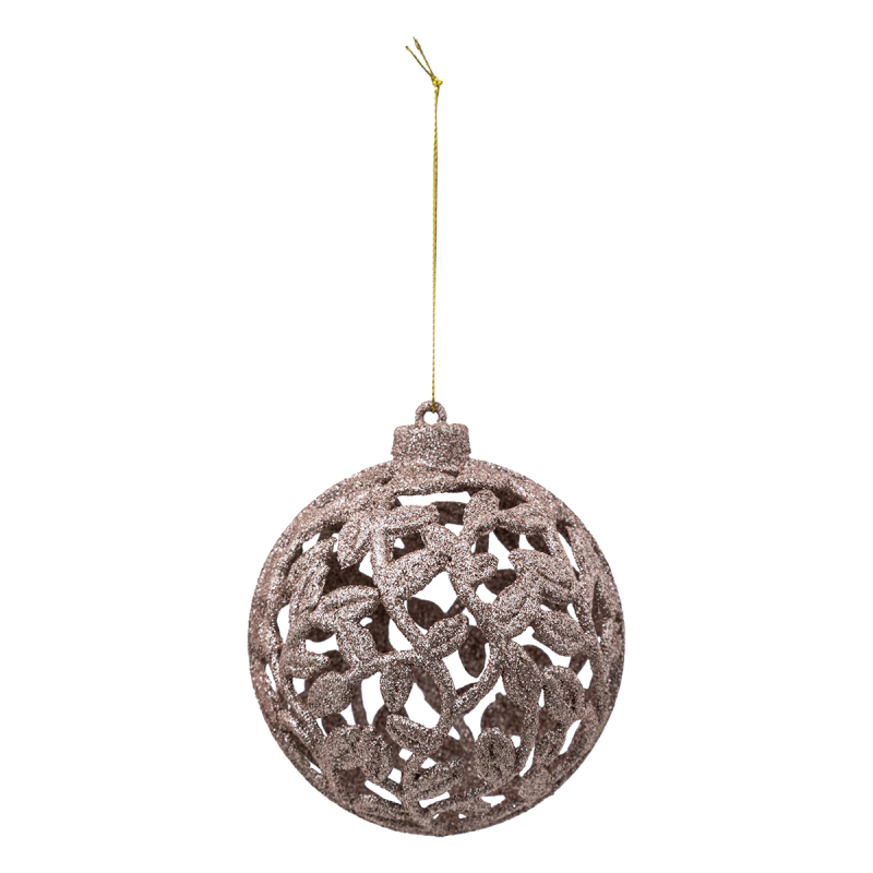 Στολίδι Χριστουγεννιάτικο (Φ10) A-S Leaves Pink 191966